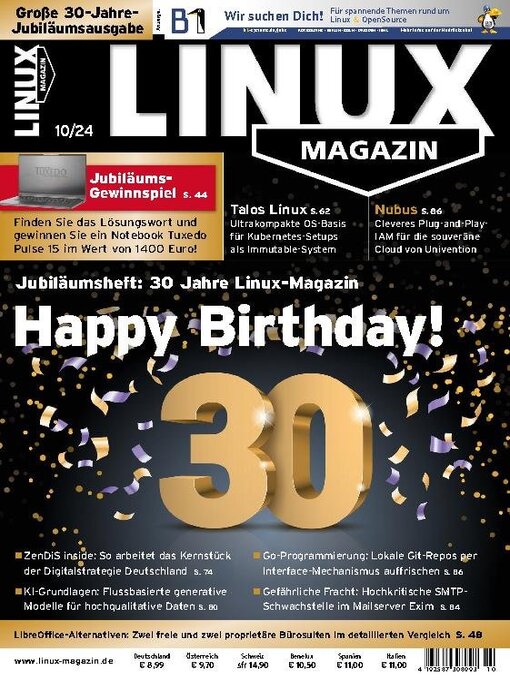 Title details for Linux Magazin germany by Computec Media GmbH - Available